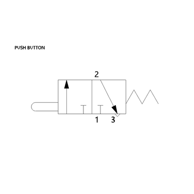 0820402101 NUMATICS/AVENTICS MECHANICAL VALVE<BR>AP SERIES 3/2 SPR RTN 1/8" G (PLUNGER)